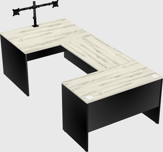 U-shaped desk