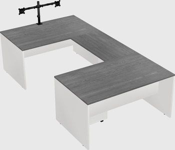 U-shaped desk
