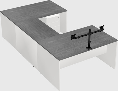 U-shaped desk