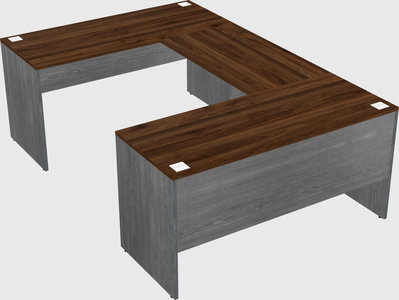 U-shaped desk