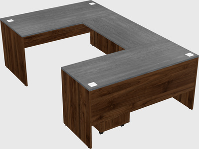 U-shaped desk
