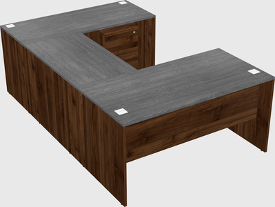 U-shaped desk