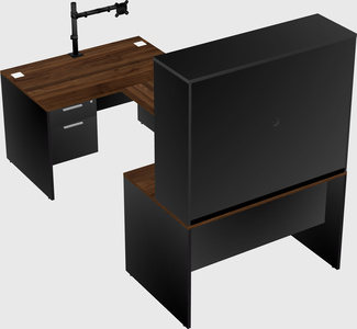 U-shaped desk