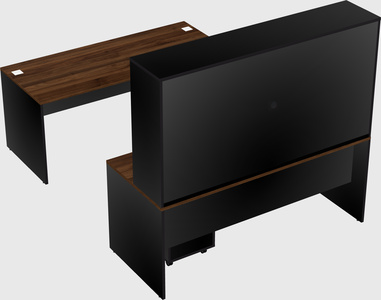 U-shaped desk