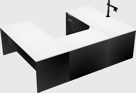 U-shaped desk