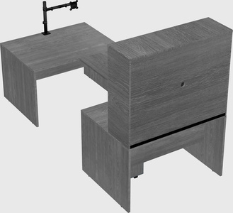 U-shaped desk