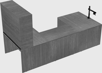 U-shaped desk