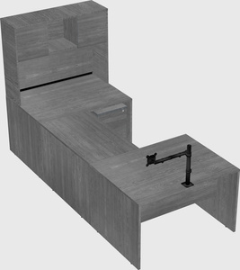 U-shaped desk