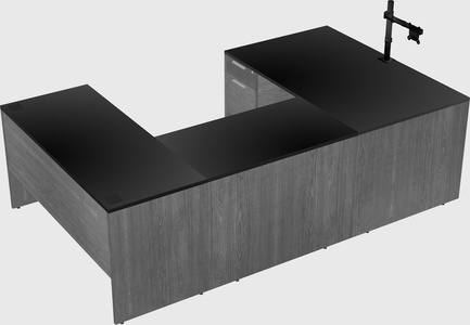 U-shaped desk
