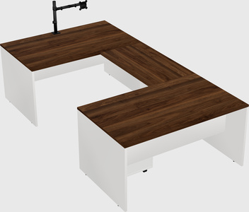 U-shaped desk