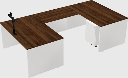 U-shaped desk