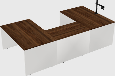 U-shaped desk