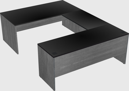 U-shaped desk