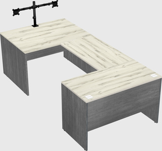 U-shaped desk