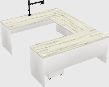 U-shaped desk