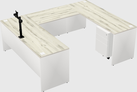 U-shaped desk
