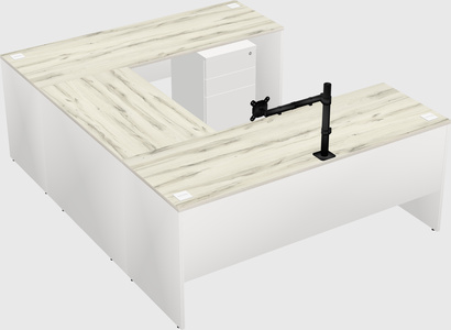 U-shaped desk