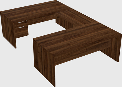 U-shaped desk
