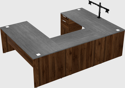 U-shaped desk