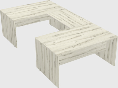 U-shaped desk