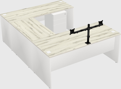 U-shaped desk