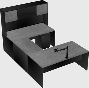 U-shaped desk