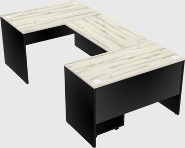 U-shaped desk