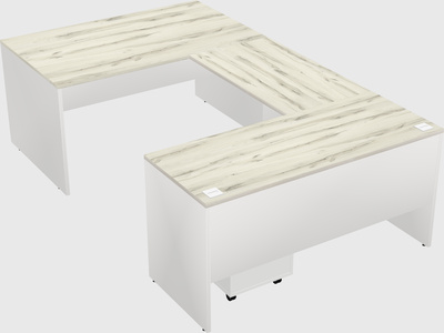 U-shaped desk