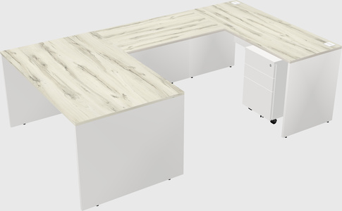 U-shaped desk