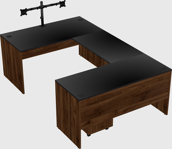 U-shaped desk