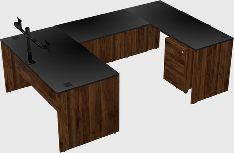 U-shaped desk