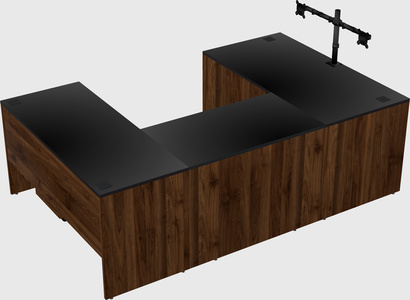 U-shaped desk