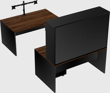 U-shaped desk