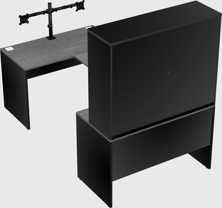 U-shaped desk