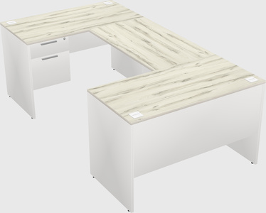 U-shaped desk