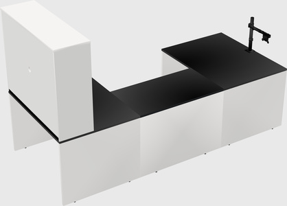 U-shaped desk