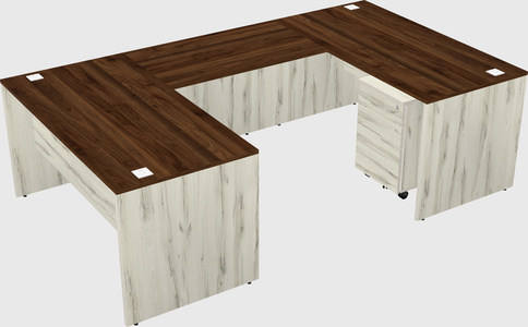 U-shaped desk