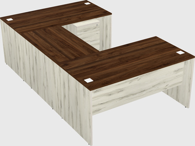 U-shaped desk