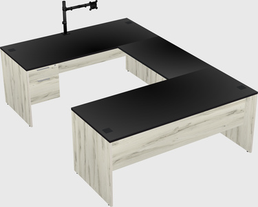 U-shaped desk