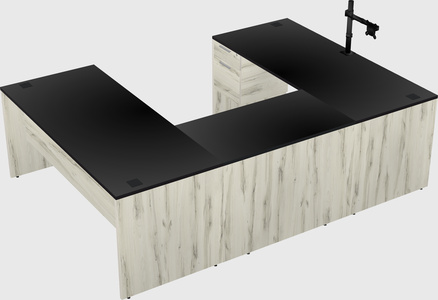 U-shaped desk