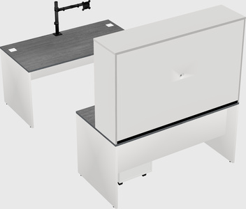 U-shaped desk