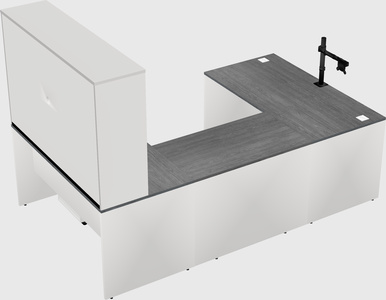 U-shaped desk