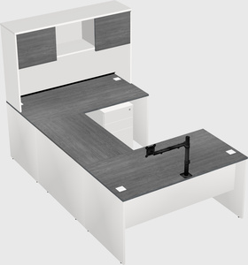 U-shaped desk