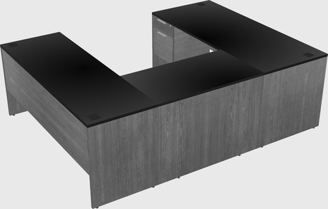 U-shaped desk