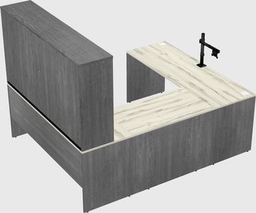 U-shaped desk