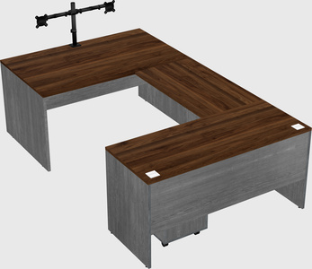 U-shaped desk