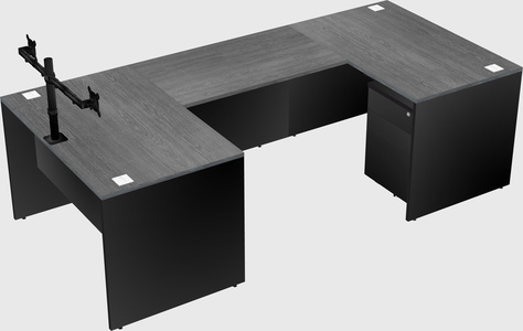 U-shaped desk