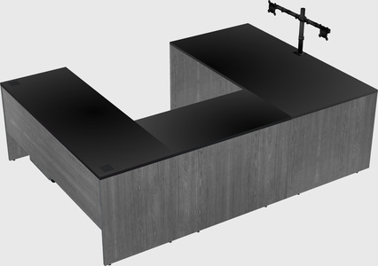 U-shaped desk