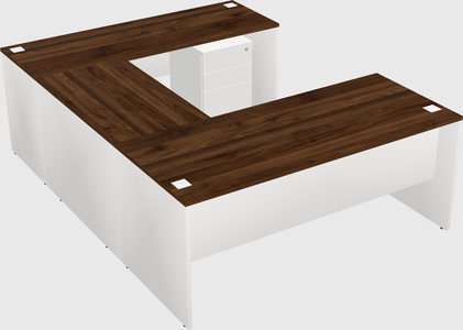 U-shaped desk