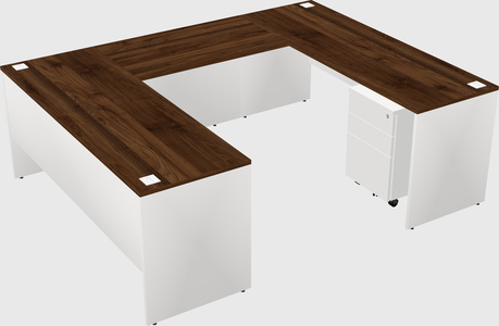 U-shaped desk
